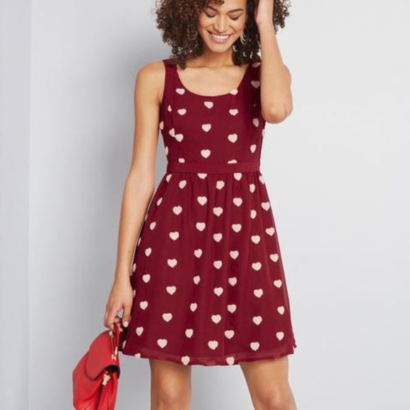 Modcloth Dresses & Skirts - ModCloth | Hearts Aflutter A-Line Dress M
